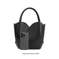 Tulip Choco Recycled Vegan Leather Top Handle