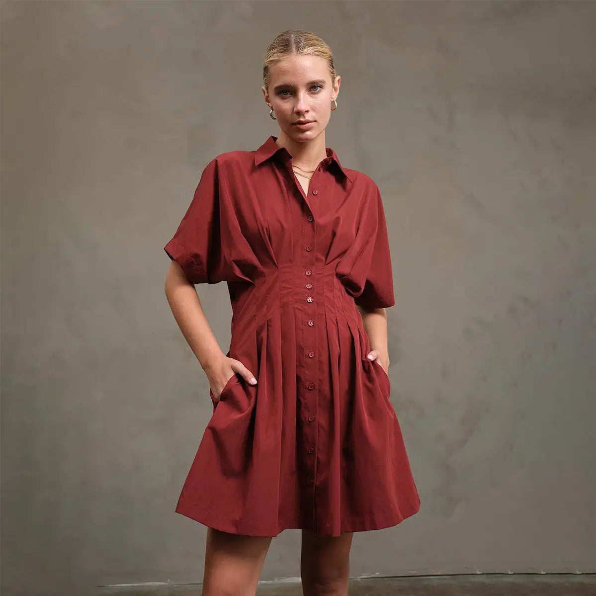 The Pintuck Shirt Dress