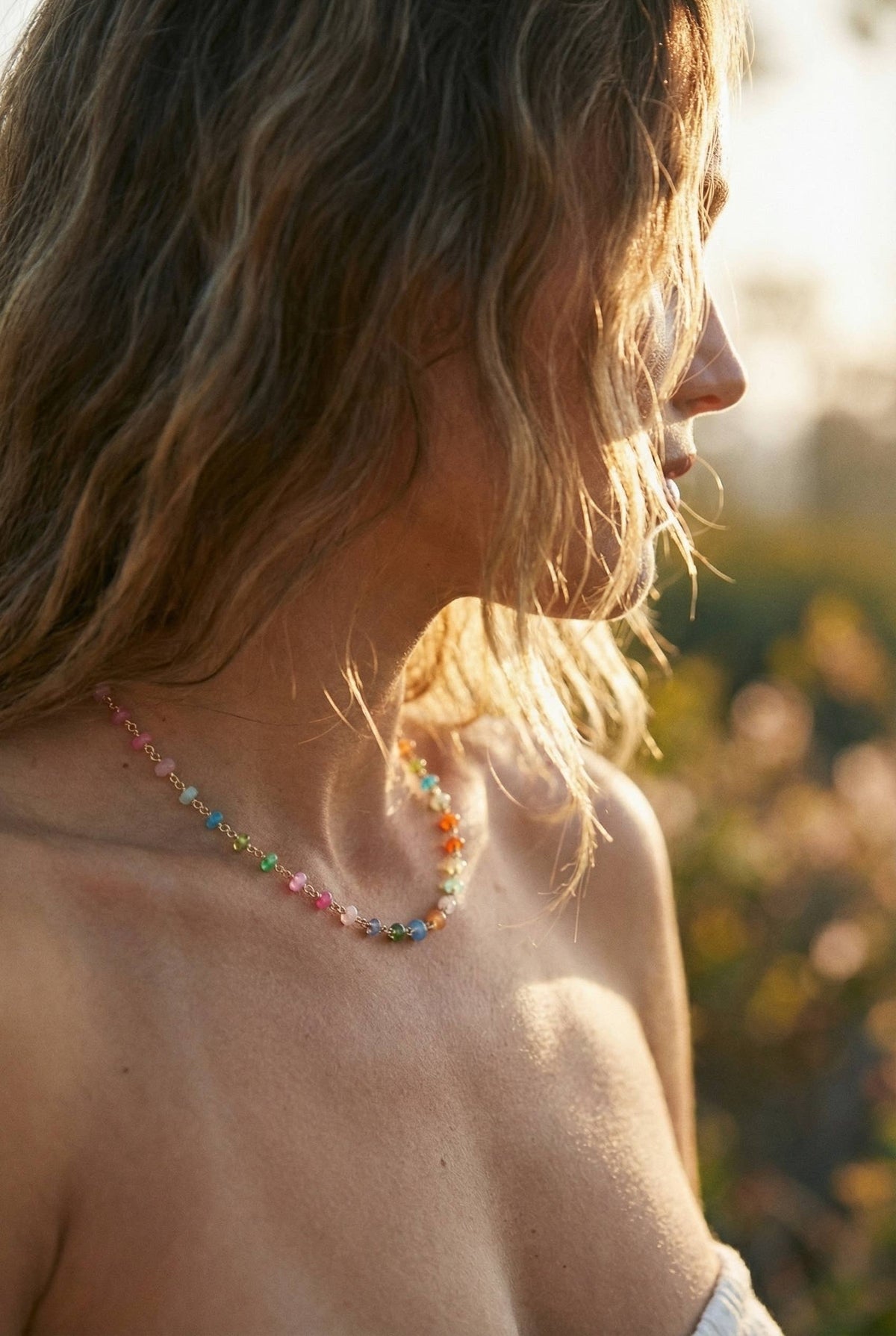 NEON RAINBOW OPAL NECKLACE