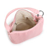 Ella Crossbody  -  Recycled Vegan Bag  - Light Pink Pleated