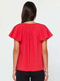 Pleated Neckline Blouse