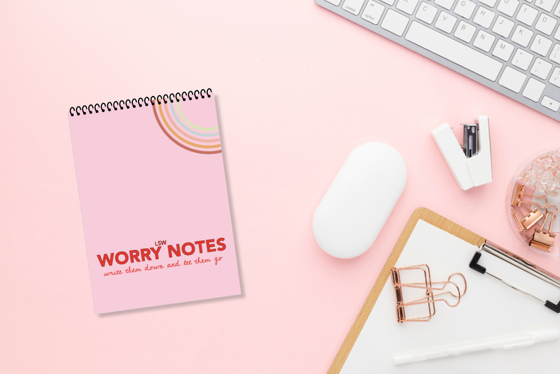 Worry Notes: Notebook for kids' worries, thoughts & feelings