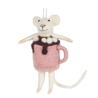Mouse in Hot Chocolate Mug Ornament