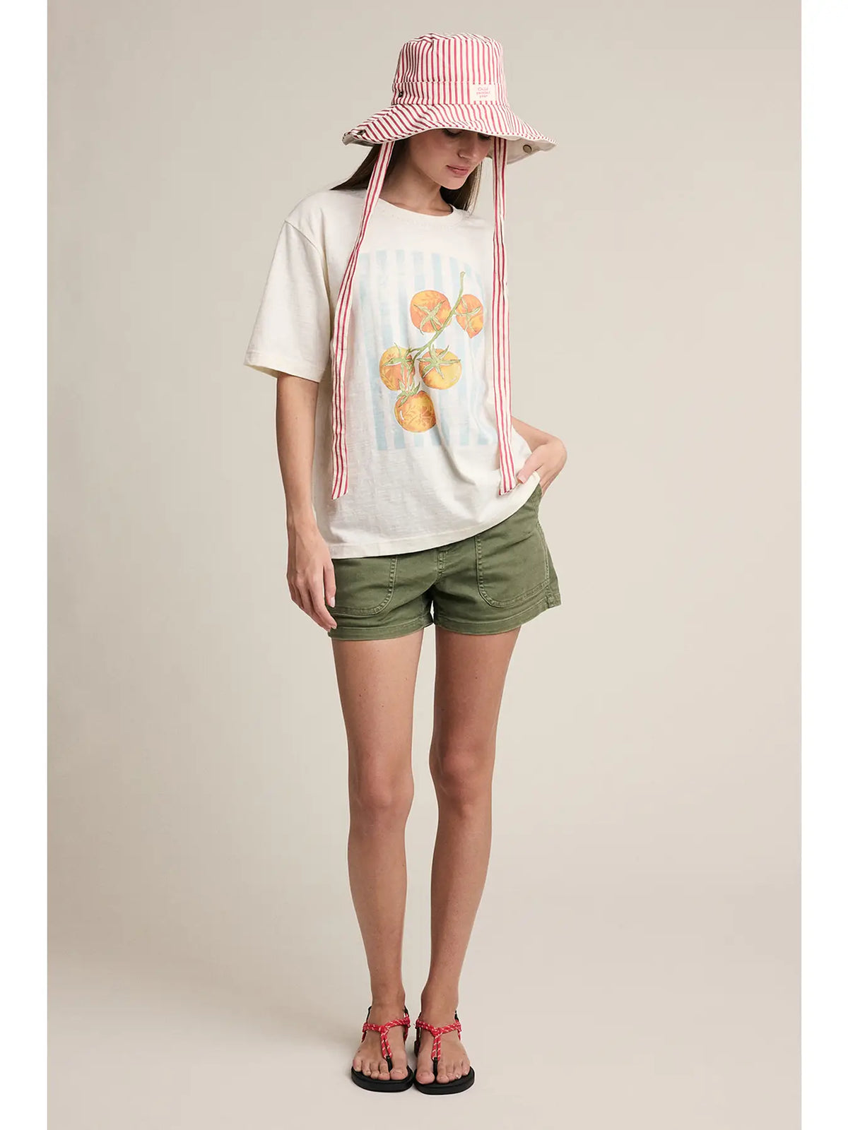 Vintage Tomato Graphic Slub Tee