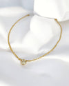 Florence Solitaire CZ Necklace Gold Filled