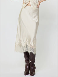 Current Air Lace Hem Skirt