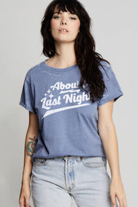 About Last Night Fitted Burn Out Tee