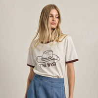 Howdy Cowboy Hat Ringer Tee