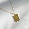 Starburst Pendant Necklace Gold Filled