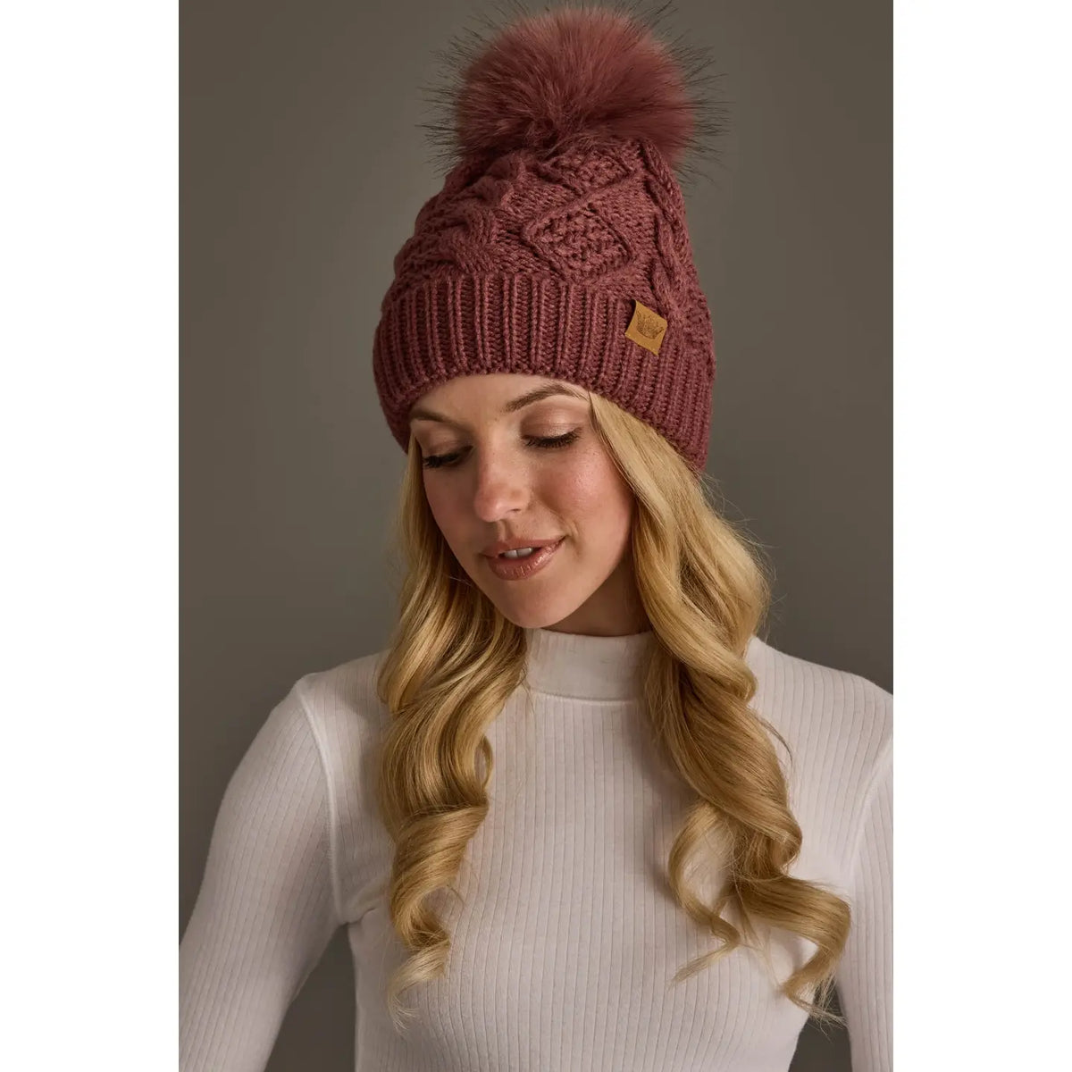 Panache Cable Knit Hat