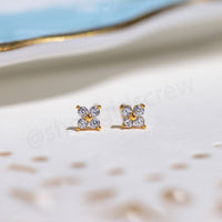Teeny Tiny Clear Cluster Studs