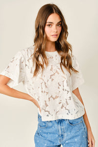 Lace Floral T-shirt
