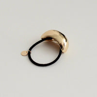 Bold Crescent Metal Cuff Hair Tie | Gold