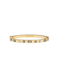 Multi shape crystal bangle