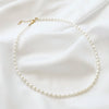 Sea Isle Freshwater Rice Pearl Beaded Necklace Gold Filled