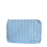 Blue Stripe Water Resistant Pouch