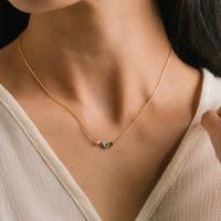 Amorette Necklace | Gold-Plated | Glass Crystal Necklace