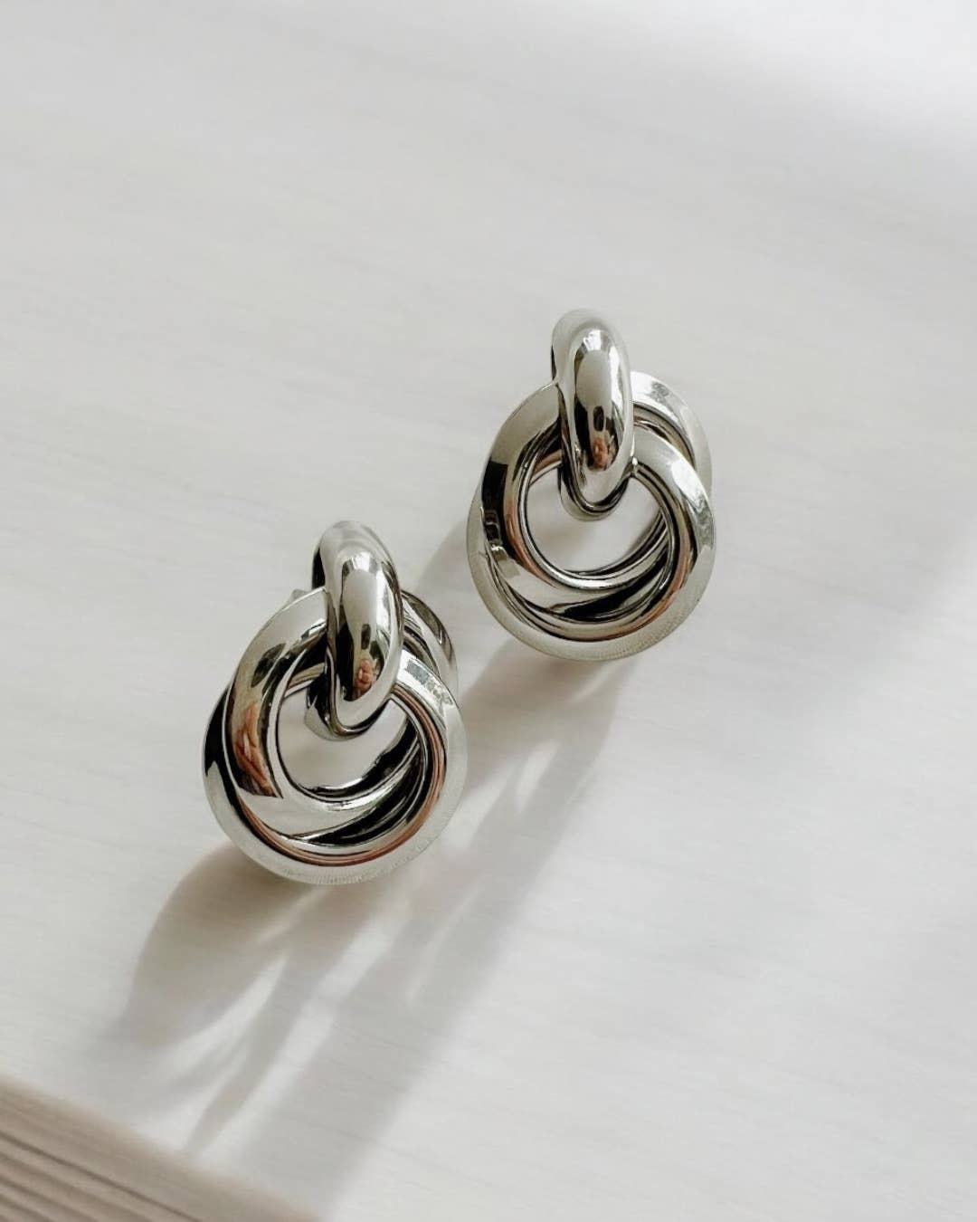 Neve Knot Gold Filled Earrings