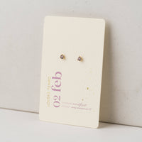 February Kaleidoscope Studs | Birthstone Studs | Crystal