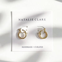 18k Gold Sterling Everyday Hoop