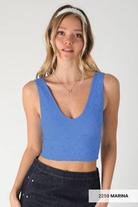 Lace V Neck Tank Top