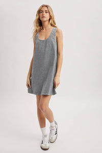 Stiped Knit Tank Mini Dress