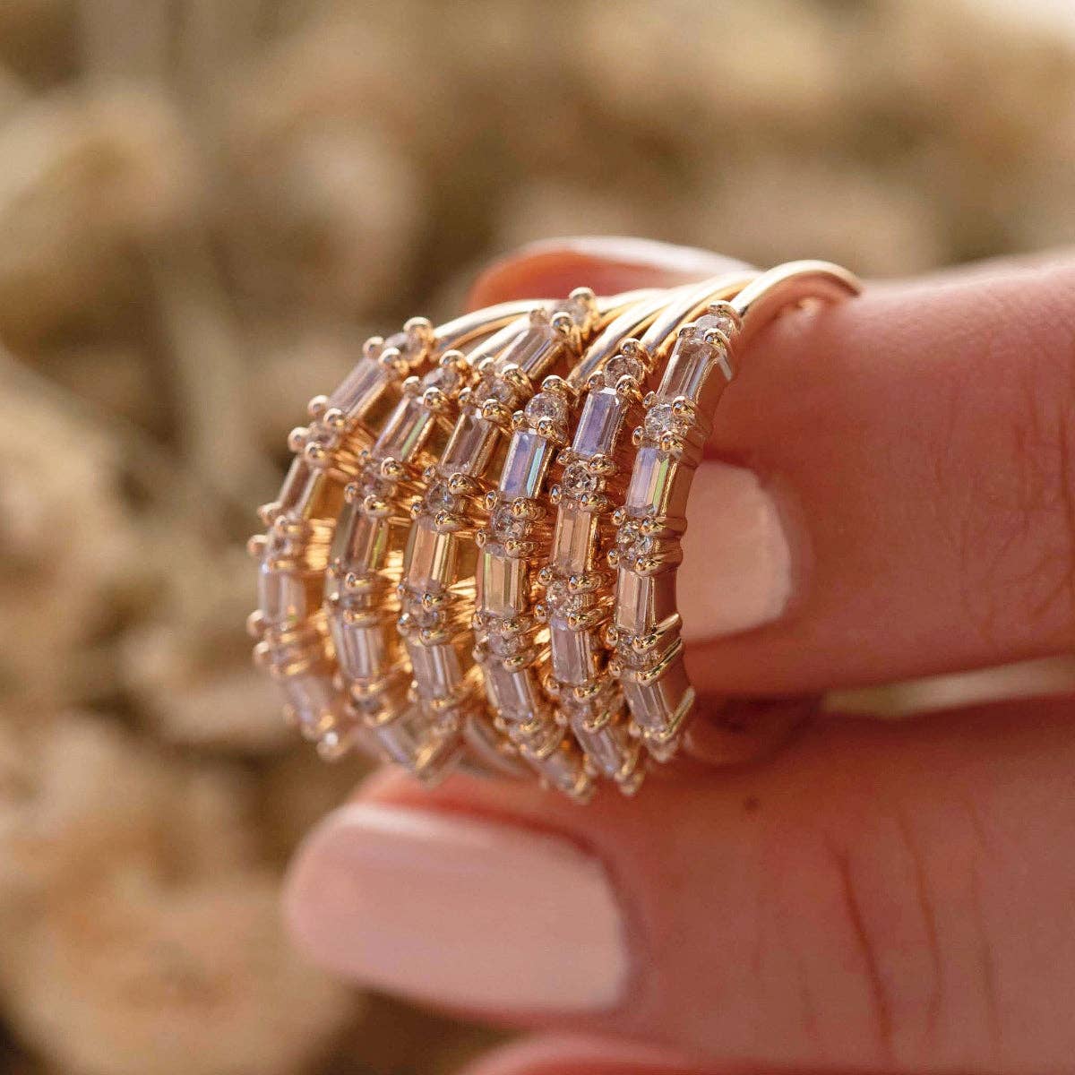 CZ Baguette Stacking Ring