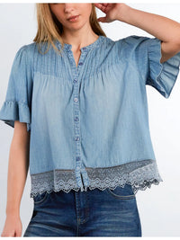 Billy T Cafe Pleats Top
