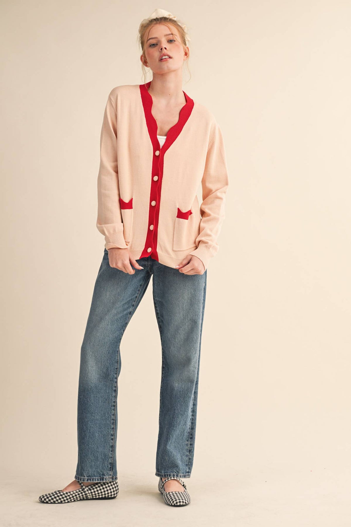 Scalloped Sweater Cardigan