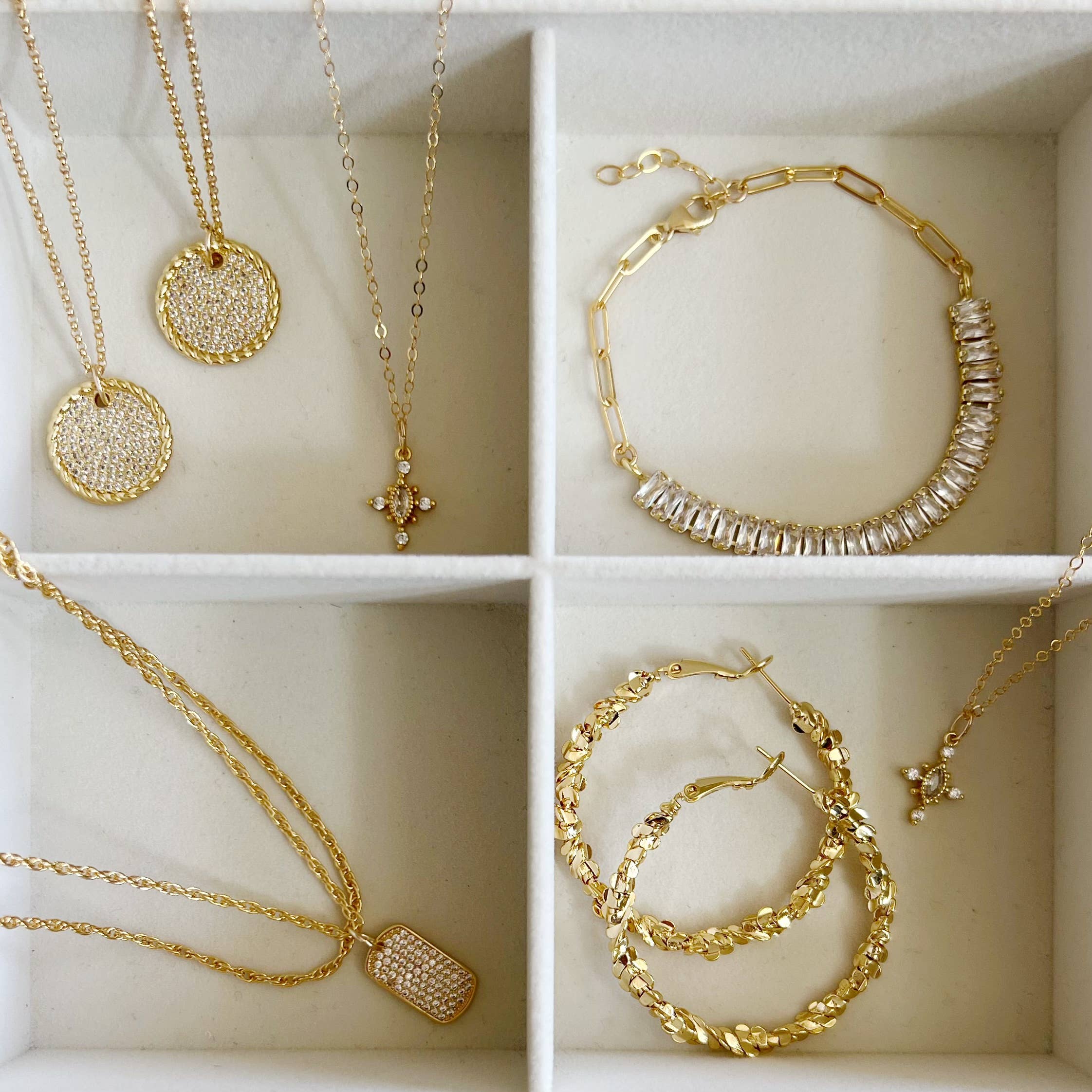 East Coast Rope Layering Chain Necklace Gold Filled