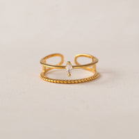Marquise Ring | Stacked Look Ring | Cubic Zirconia Ring