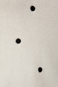 Polka Dot Embroidered Sweater