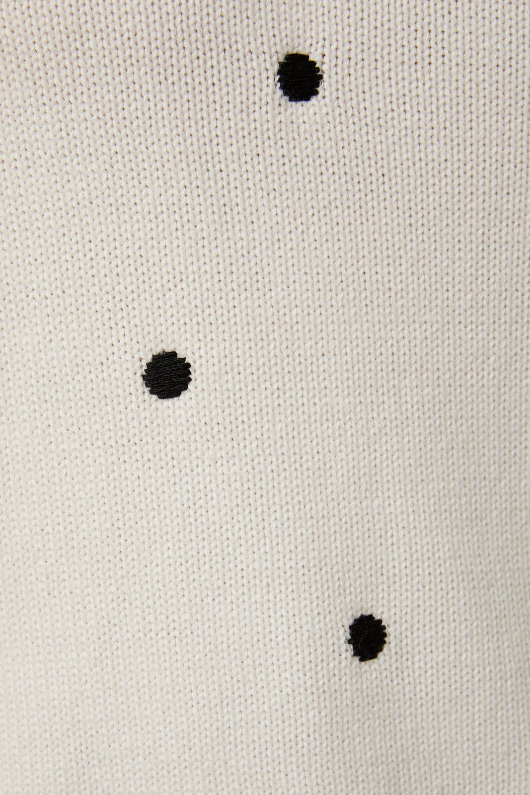 Polka Dot Embroidered Sweater