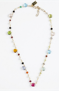 GUM DROP NECKLACE- RAINBOW + SHORT