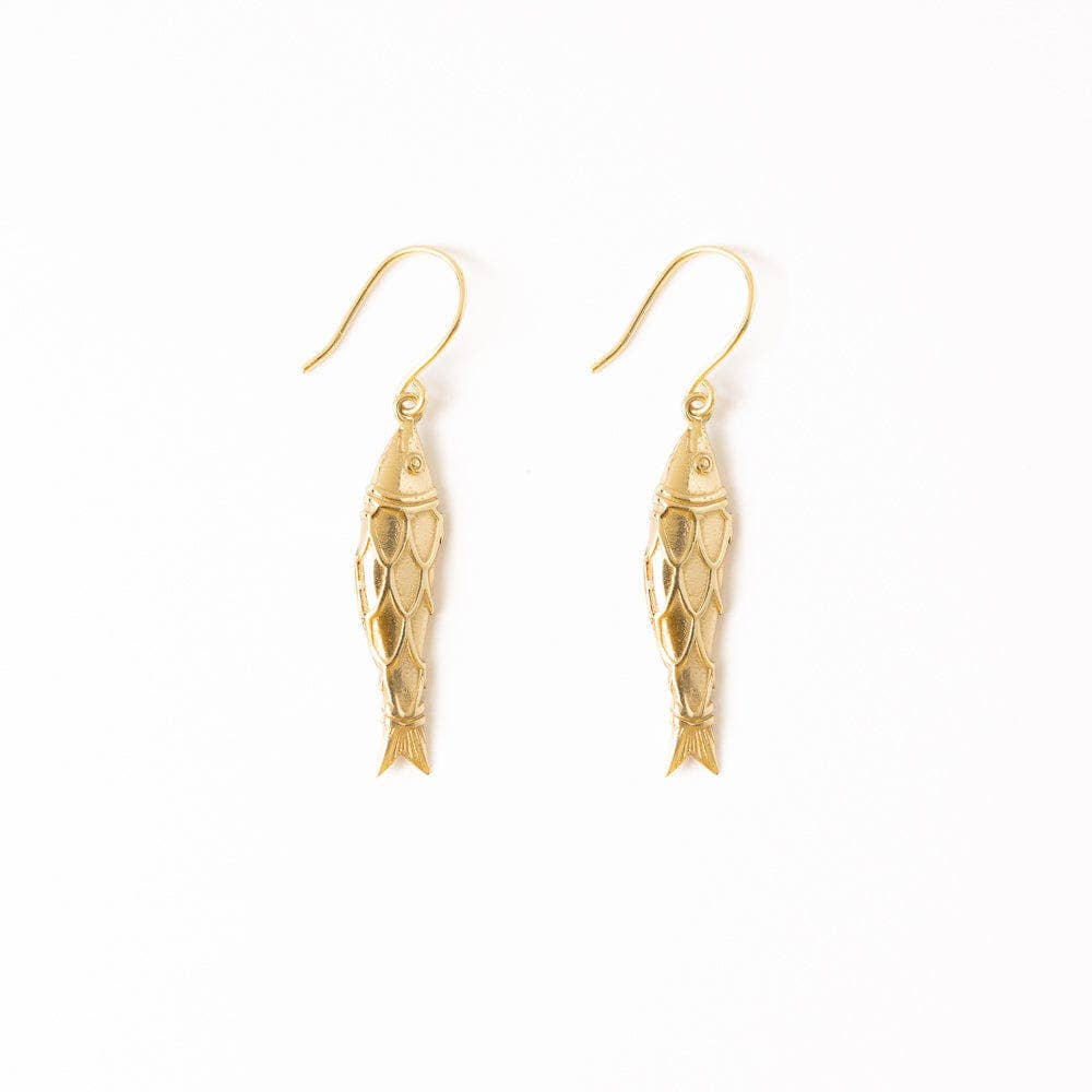 Sally Fish Dimensional Dangle Earrings