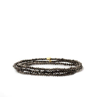 Mini stretch crystal beaded wrap bracelet