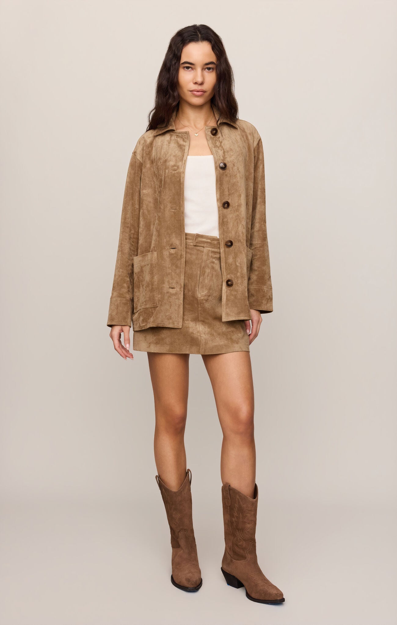 Z Supply Perri Suede Mini Skirt