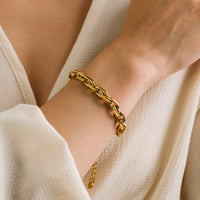 Veya Chain Bracelet | Gold Chain Bracelet | 18K Gold PVD
