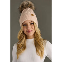 The Blush Knit Pom Hat