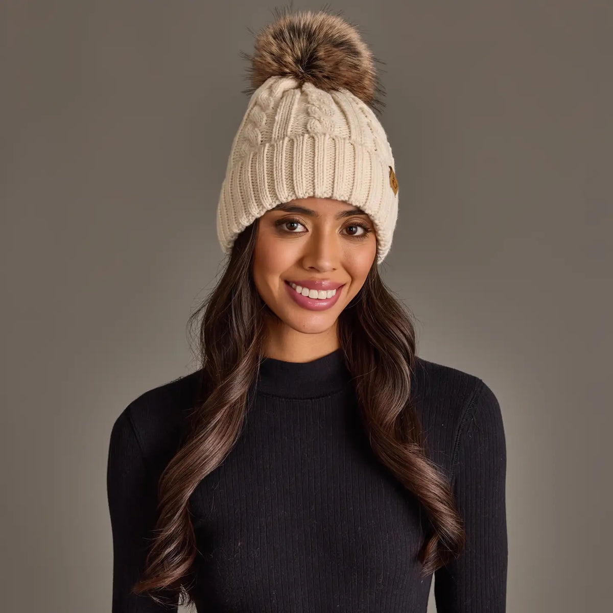 Panache Cable Knit Hat
