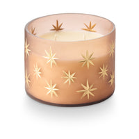 Illume Frosted Star Glass Candle