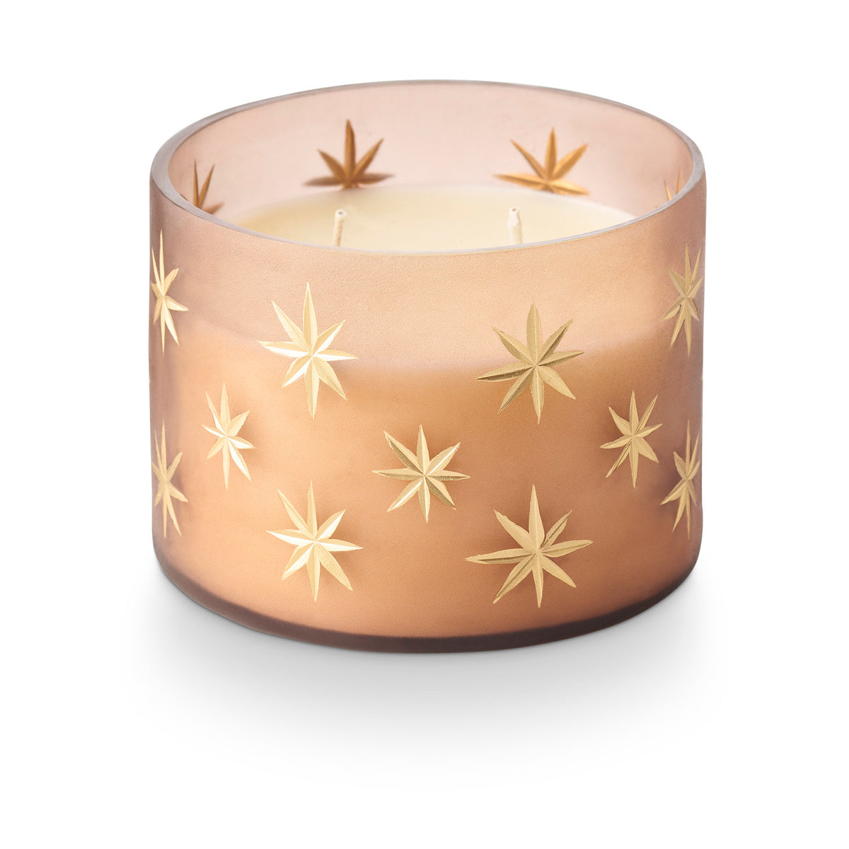 Illume Frosted Star Glass Candle