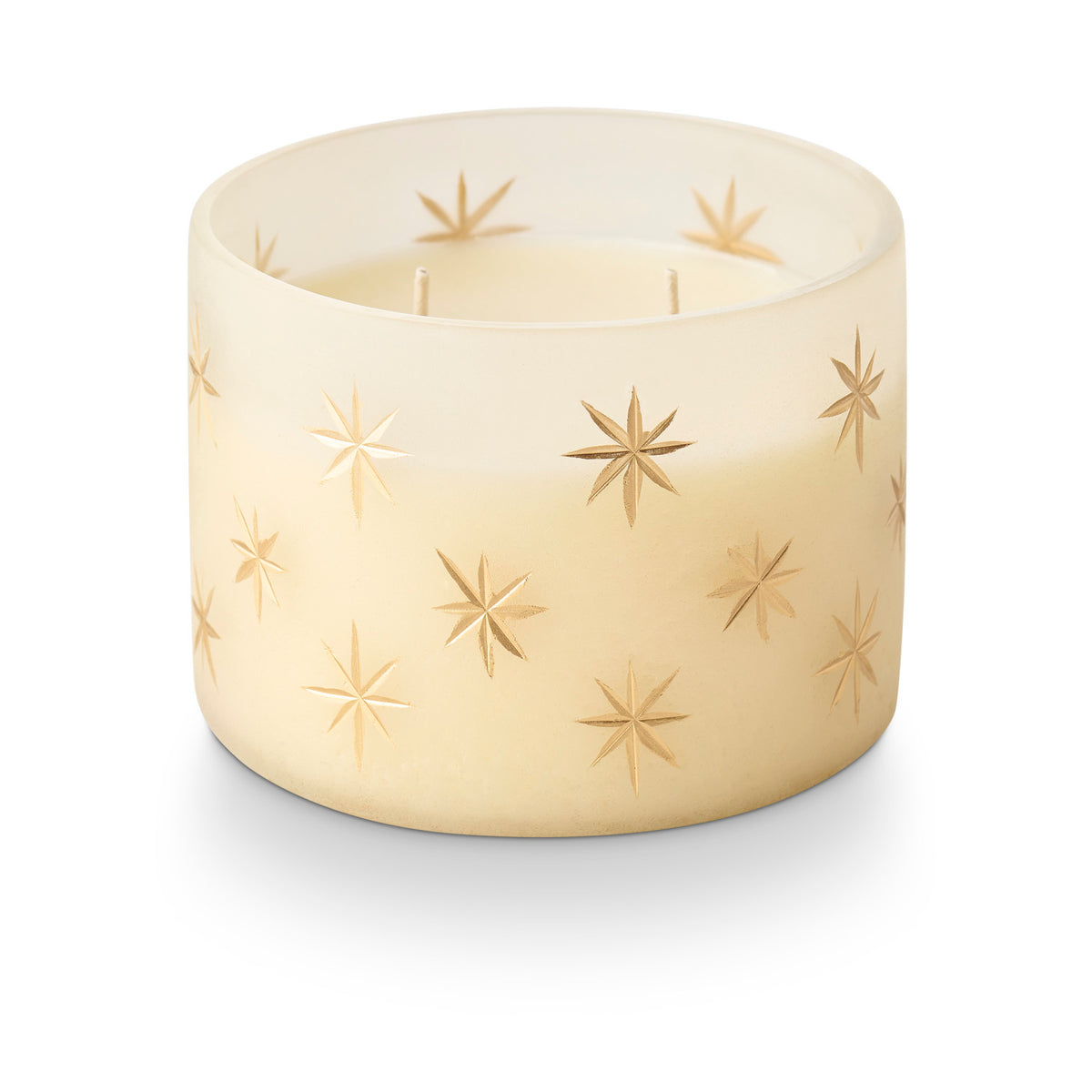 Illume Frosted Star Glass Candle