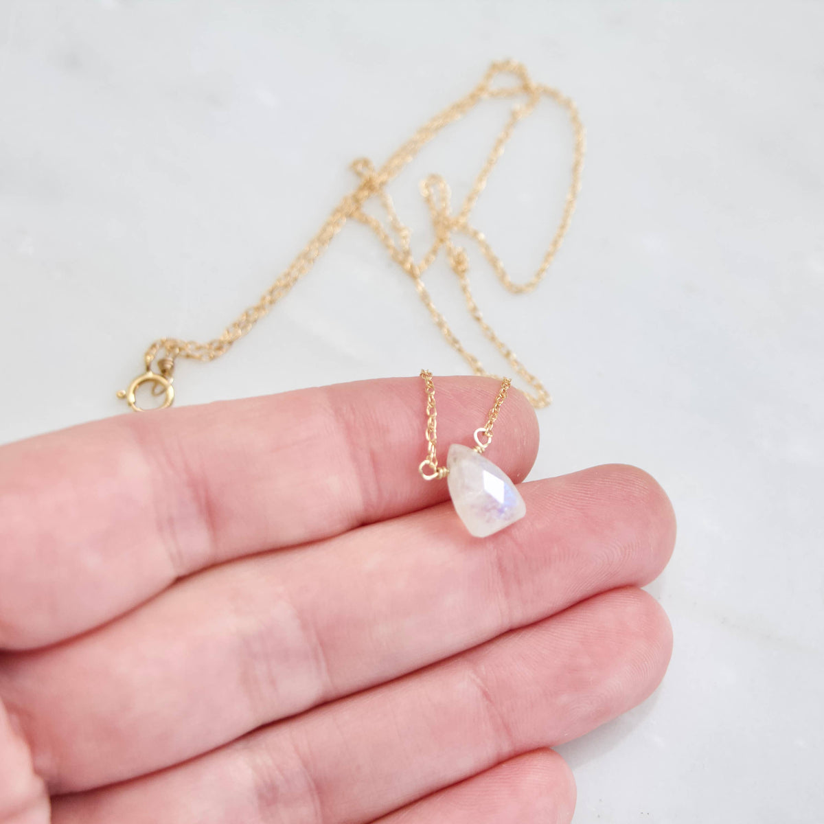 Moonstone Necklace - Gold Filled