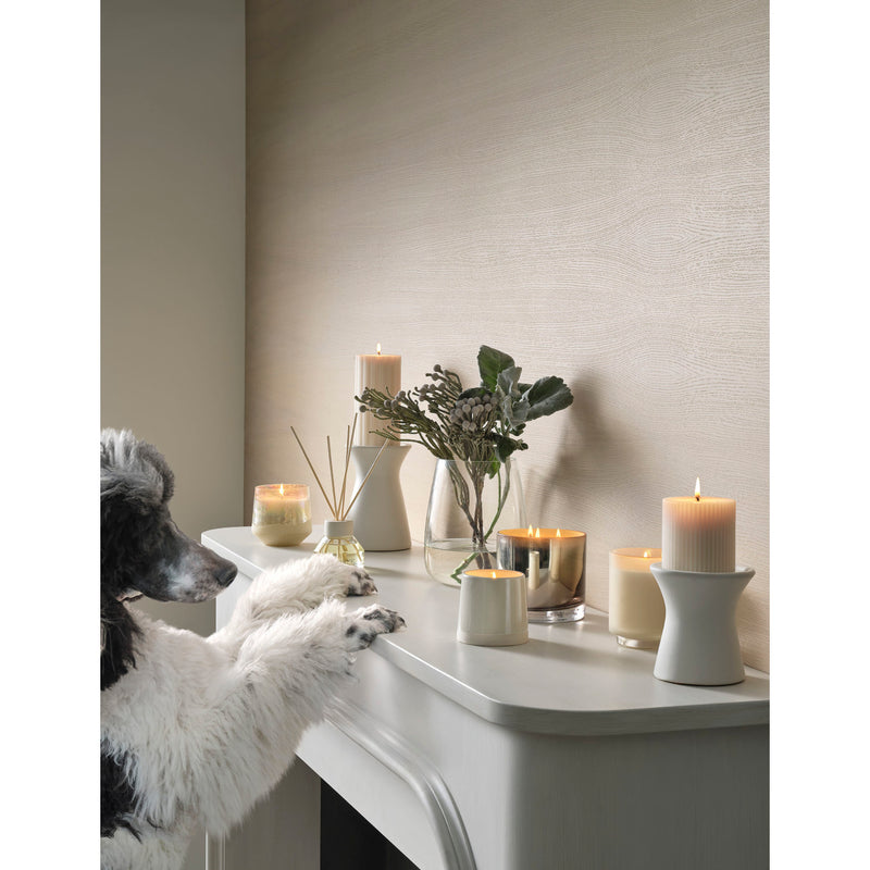The Winter White Baltic Glass Candle