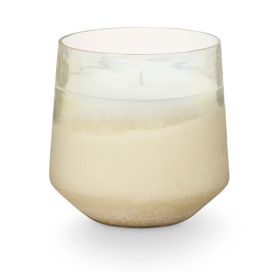 The Winter White Baltic Glass Candle