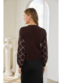 Skies are Blue Diamond Pattern Cardigan