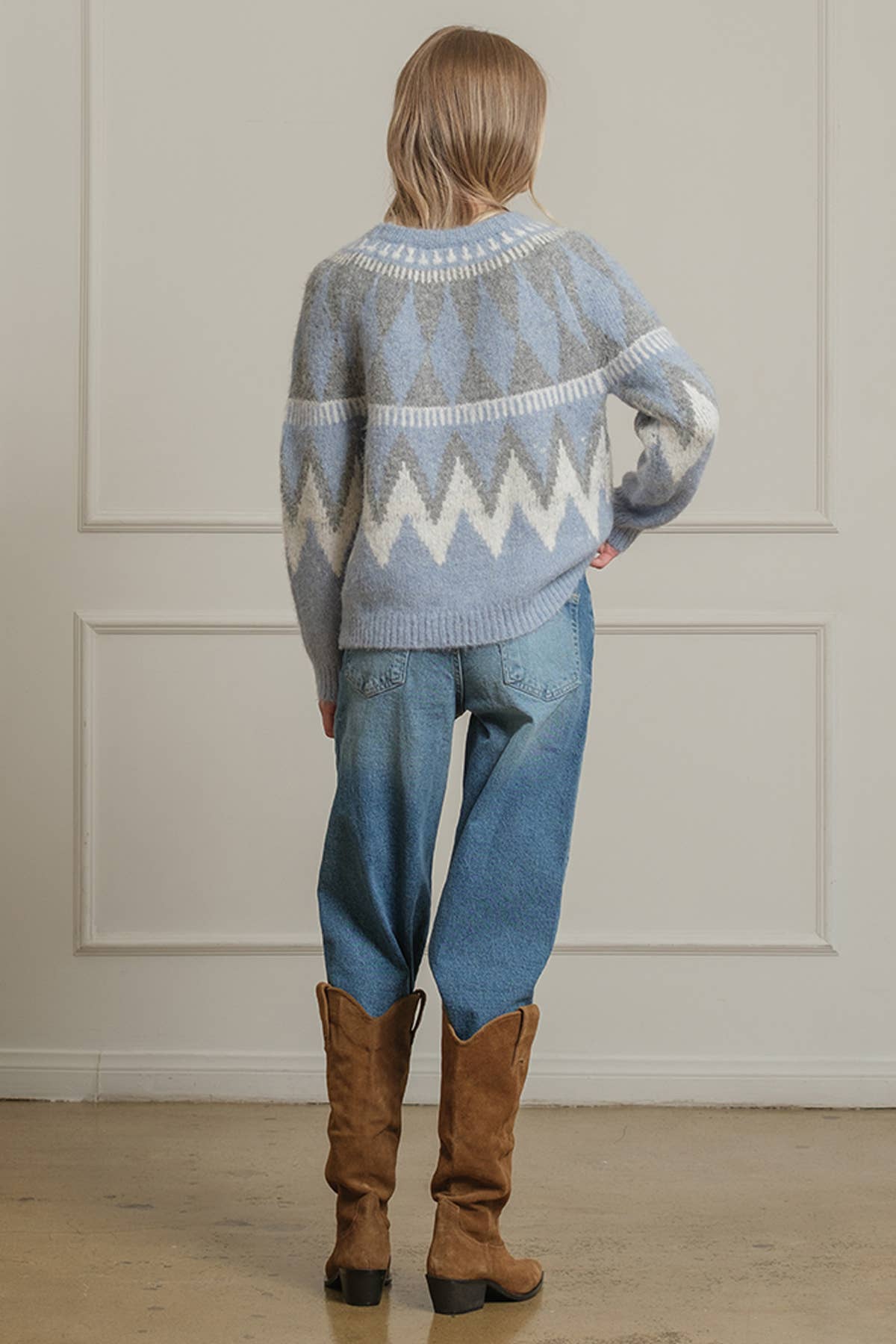 Alpine Diamond Jacquard Sweater