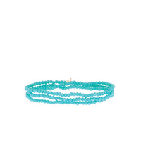 Mini stretch crystal beaded wrap bracelet