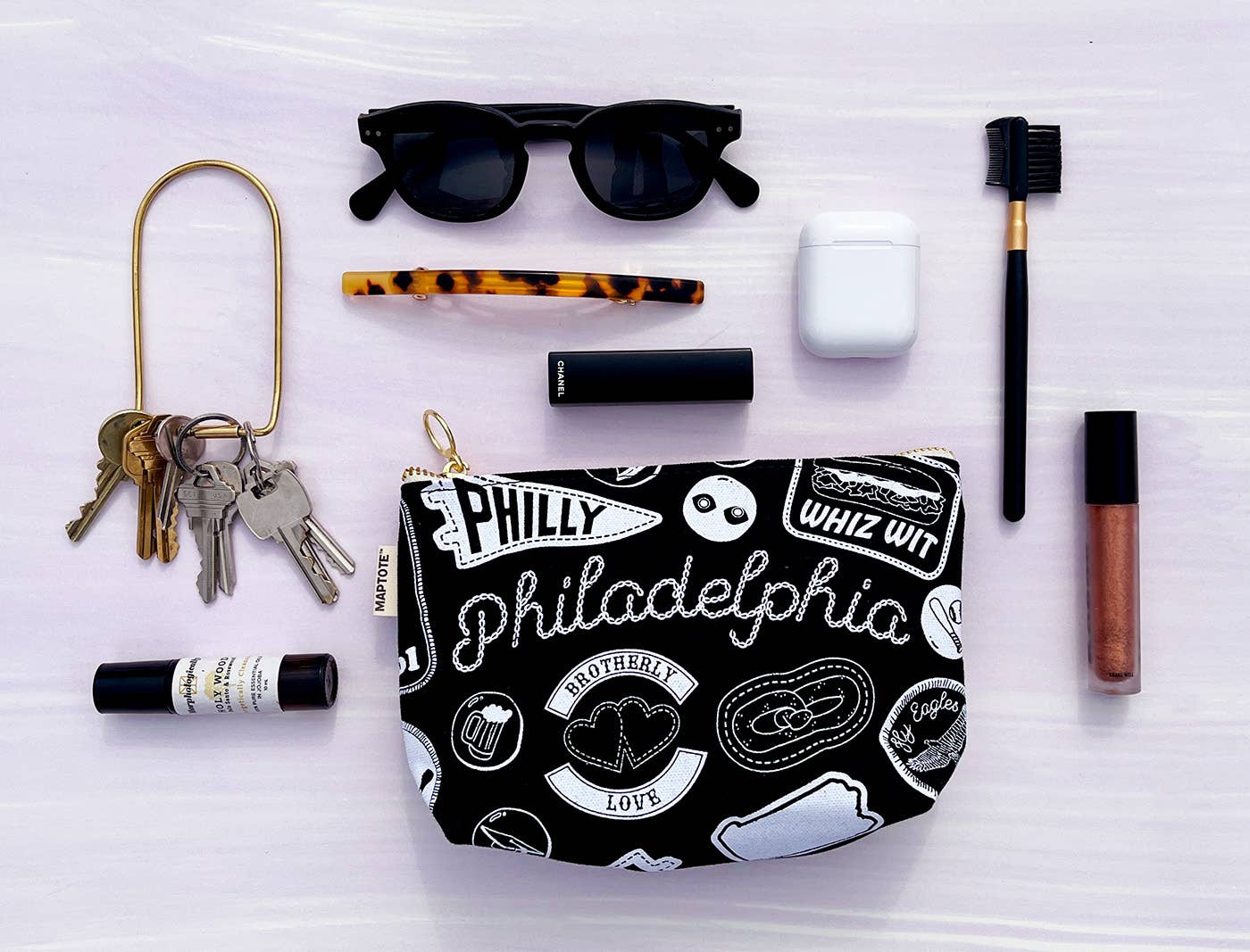 Colorado Pins & Patches Zipped Pouch